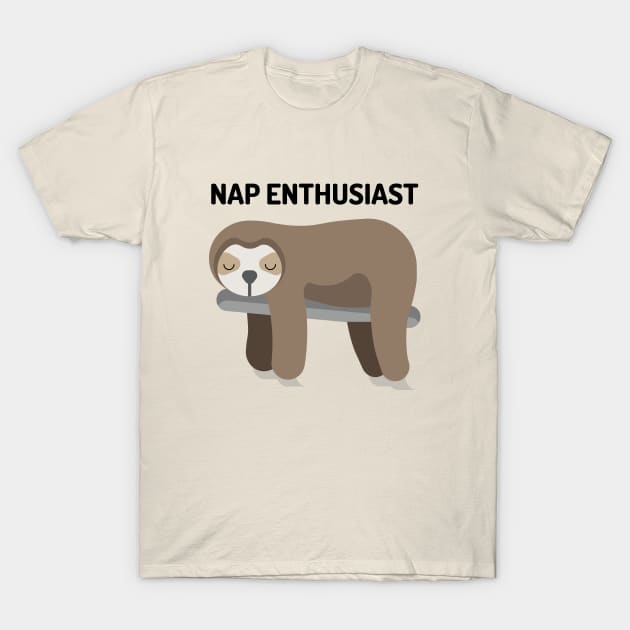 NAP ENTHUSIAST - Sloth Illustration T-Shirt by gemgemshop